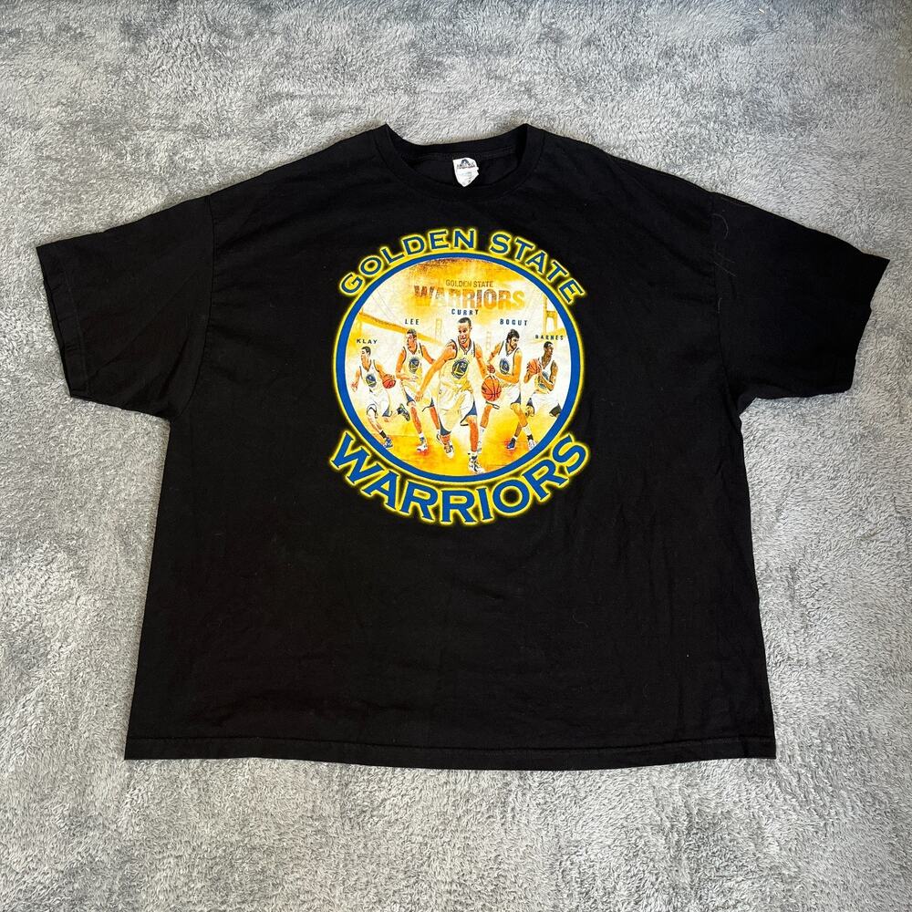 Alstyle Golden State Warriors Vintage Black Team Graphic T-Shirt Men's Size 4XL